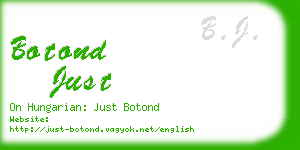 botond just business card